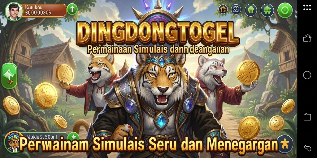 Tampilan gameplay menegangkan dan interaktif dari DINGDONGTOGEL.