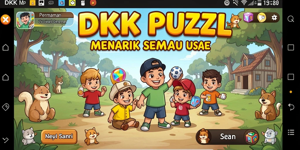 Screenshot DKK menampilkan gameplay menarik dengan berbagai teka-teki.
