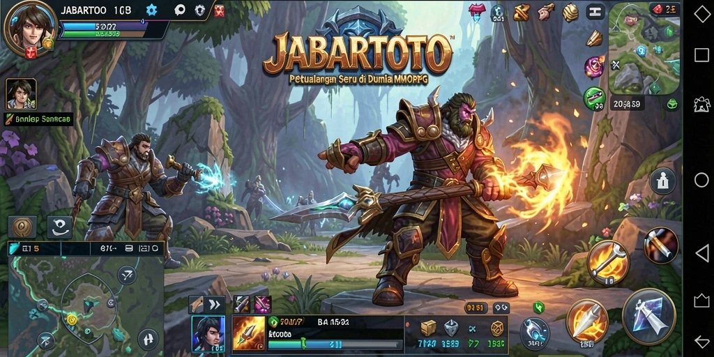 Tampilan menakjubkan dari gameplay JABARTOTO yang penuh aksi.