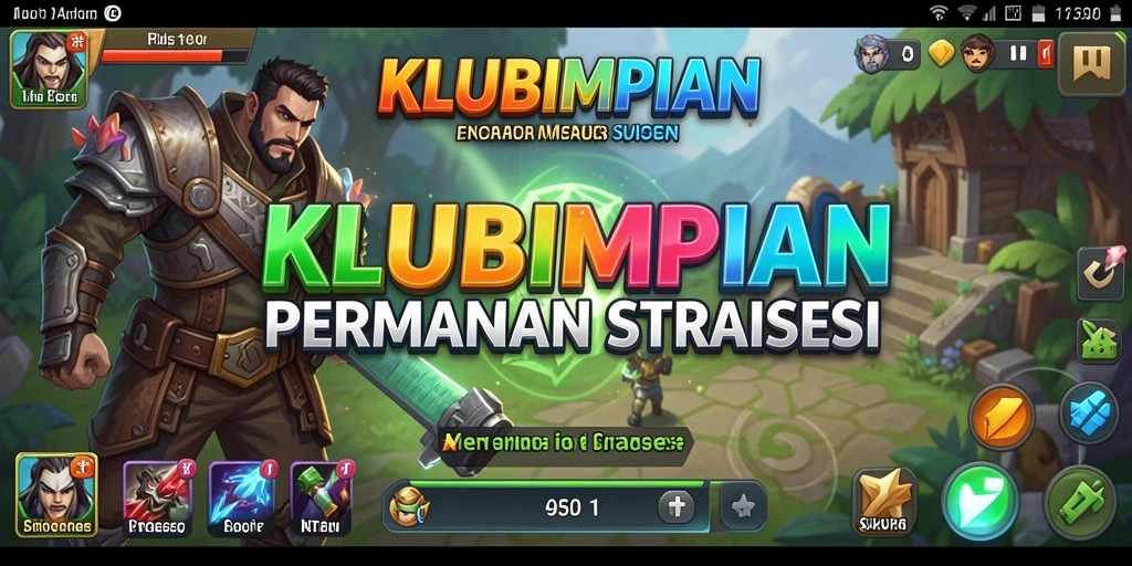 Tampilan dinamis dan menarik dari gameplay KLUBIMPIAN.