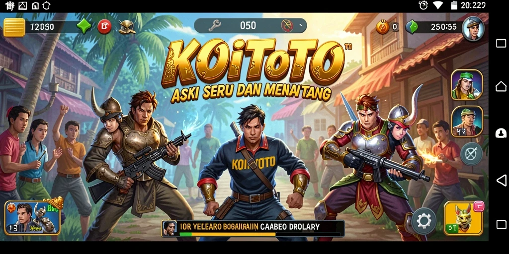 Tampilan gameplay seru KOITOTO dengan aksi yang menegangkan.