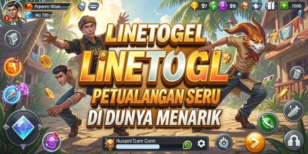 Tampilan gameplay petualangan yang menarik di LINETOGEL.