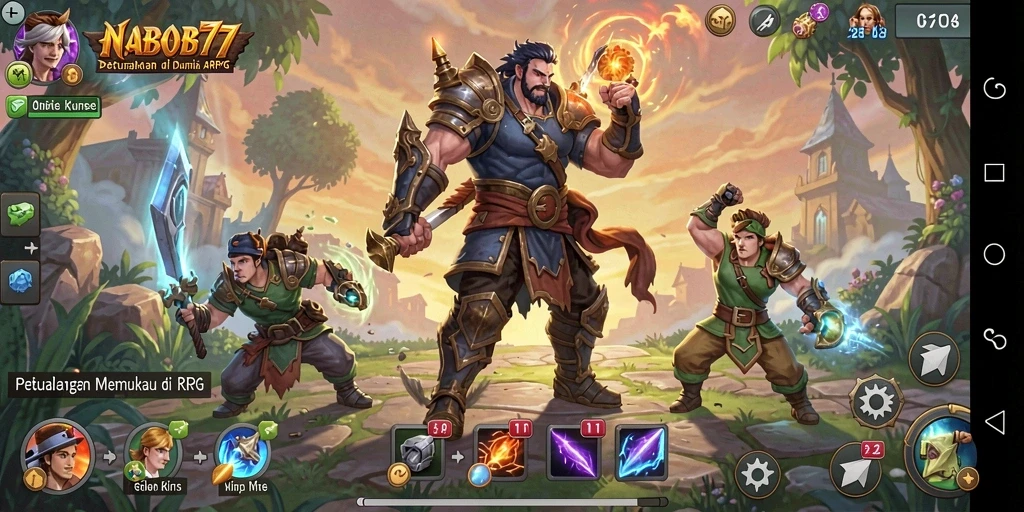 Tampilan gameplay seru dan mendebarkan dalam NABOB77.