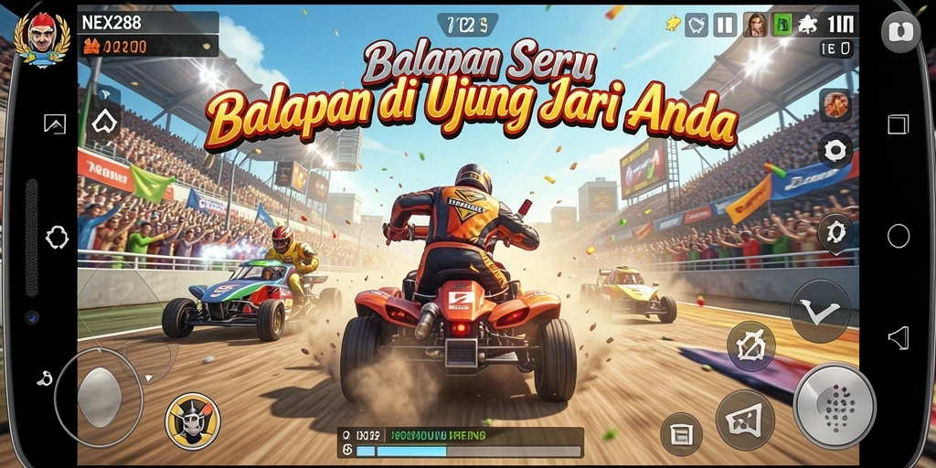 Gameplay balap realistis dan mendebarkan di NEX288.