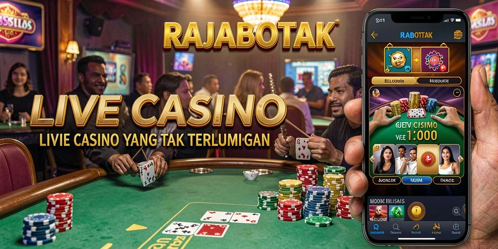 Tampilan menarik dari gameplay RAJABOTAK Live Casino yang mengasyikkan.