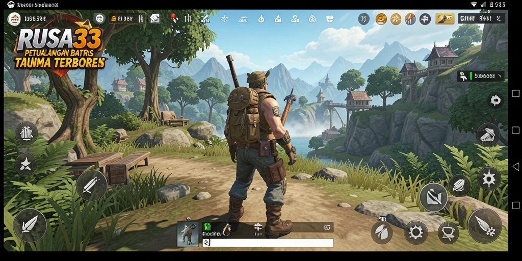 Screenshot gameplay menunjukkan petualangan menakjubkan di RUSA33.