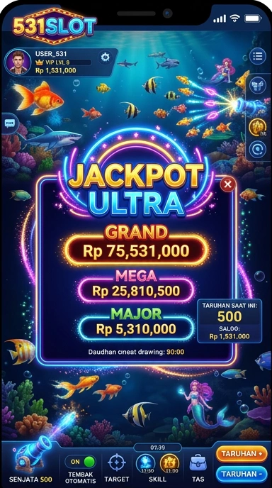 Pengguna sedang menjelajahi berbagai kategori di 531slot.